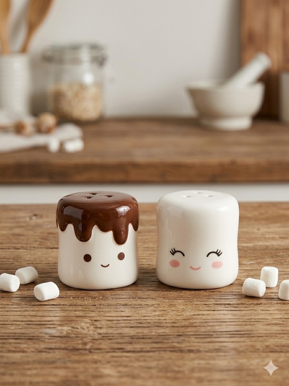 Marshmallow Salt and Pepper Shaker Set